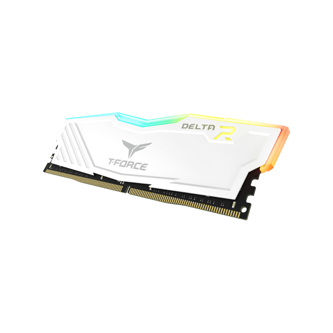 TeamGroup T-Force Delta RGB DDR4 32GB (2×16GB) 3600MHz White Gaming RAM 3
