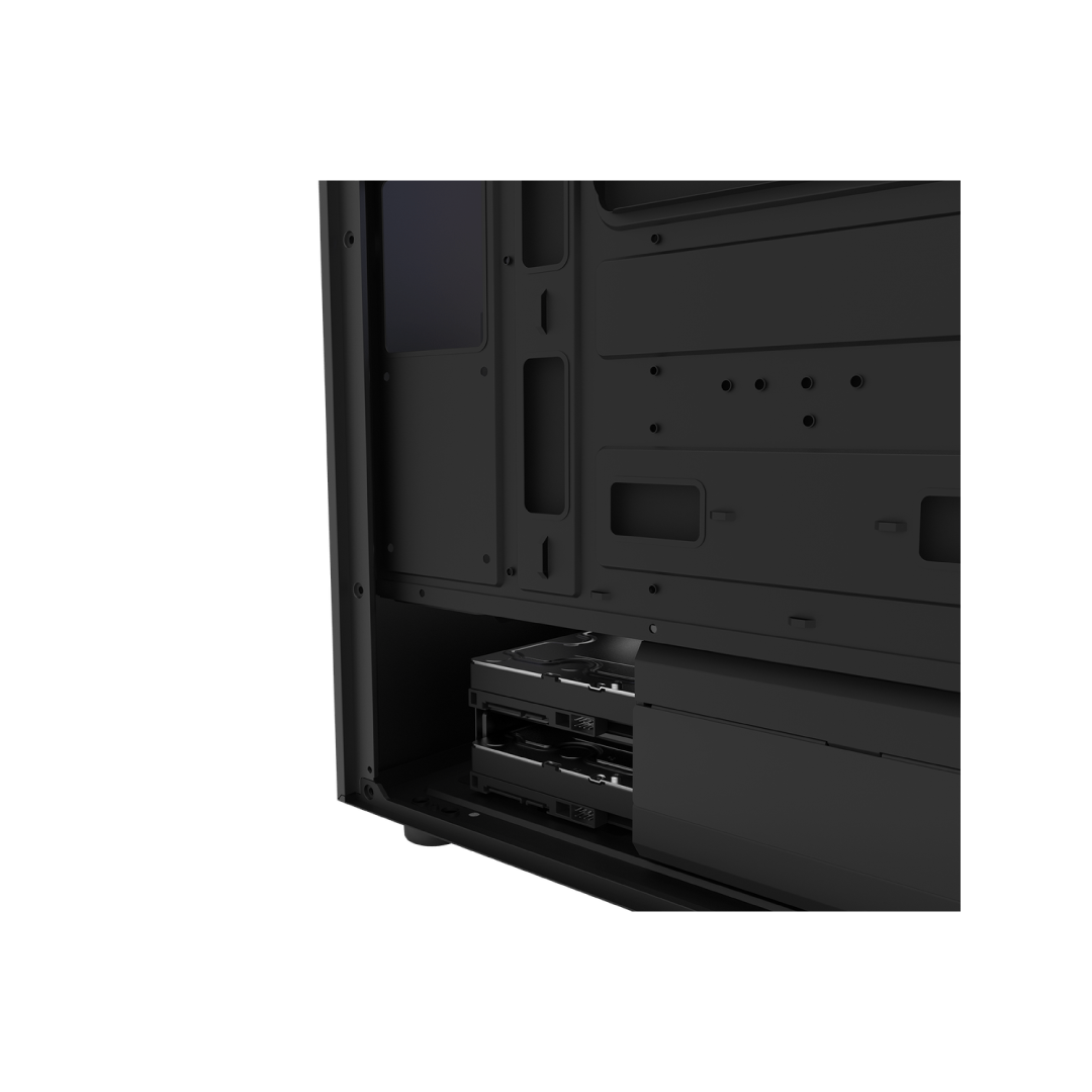 DarkFlash DK100 Black Mid‑Tower Gaming PC Case 5