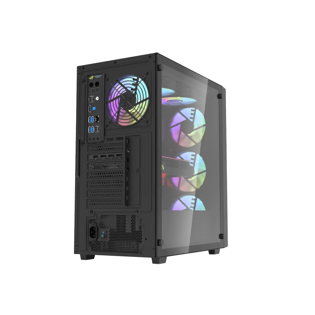 DarkFlash DK260 Air Mesh Black Mid‑Tower Gaming PC Case 2