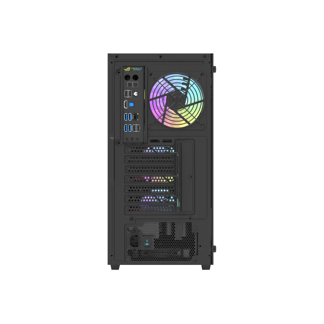 DarkFlash DK260 Air Mesh Black Mid‑Tower Gaming PC Case 1