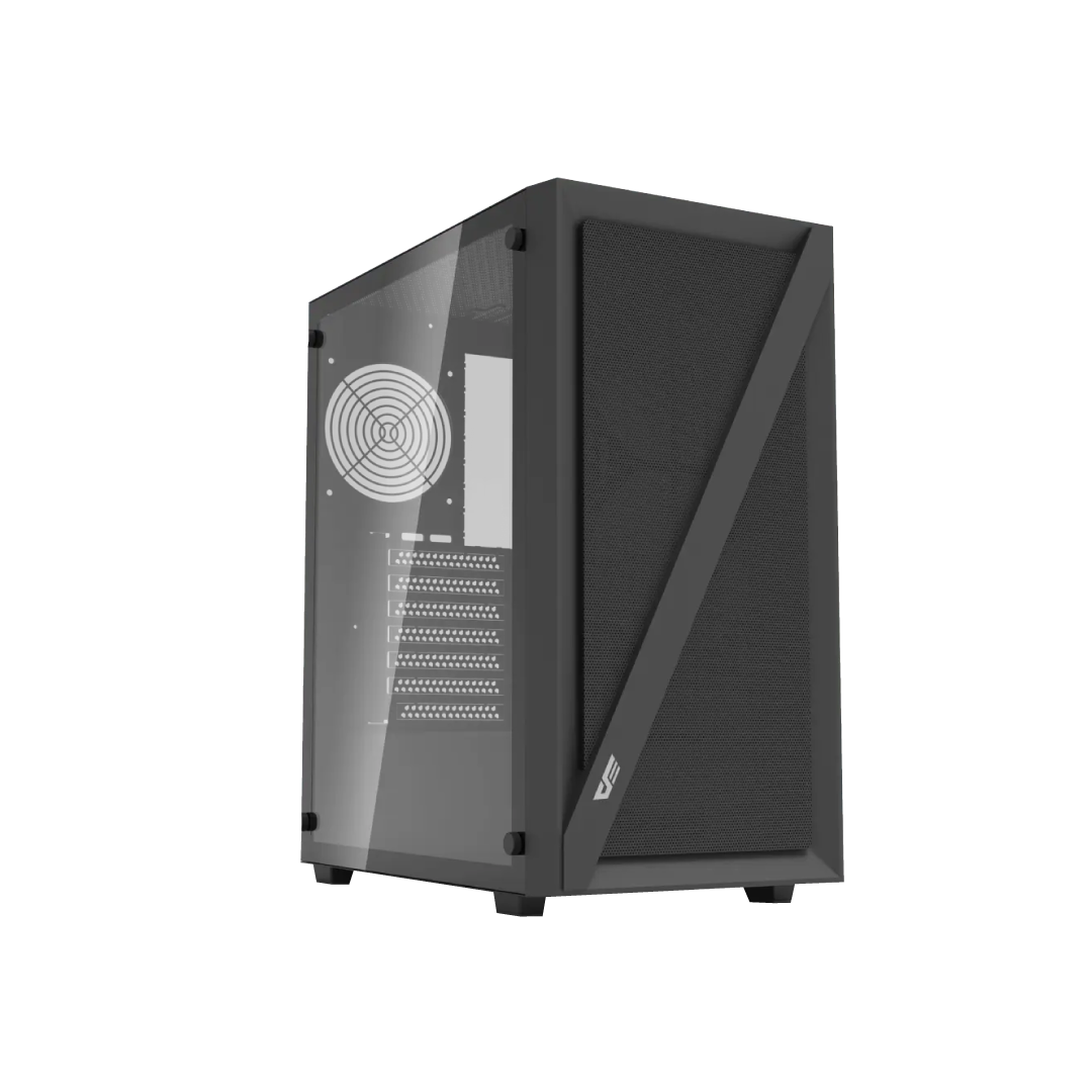 DarkFlash DK260 Air Mesh Black Mid‑Tower Gaming PC Case 1