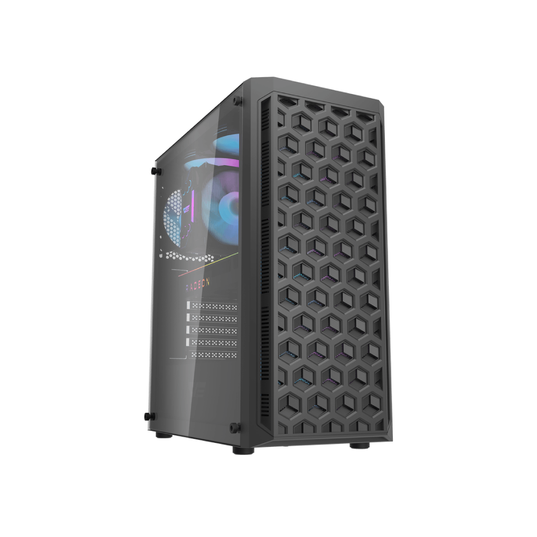 DarkFlash DK350 Black Mid-Tower Gaming PC Case