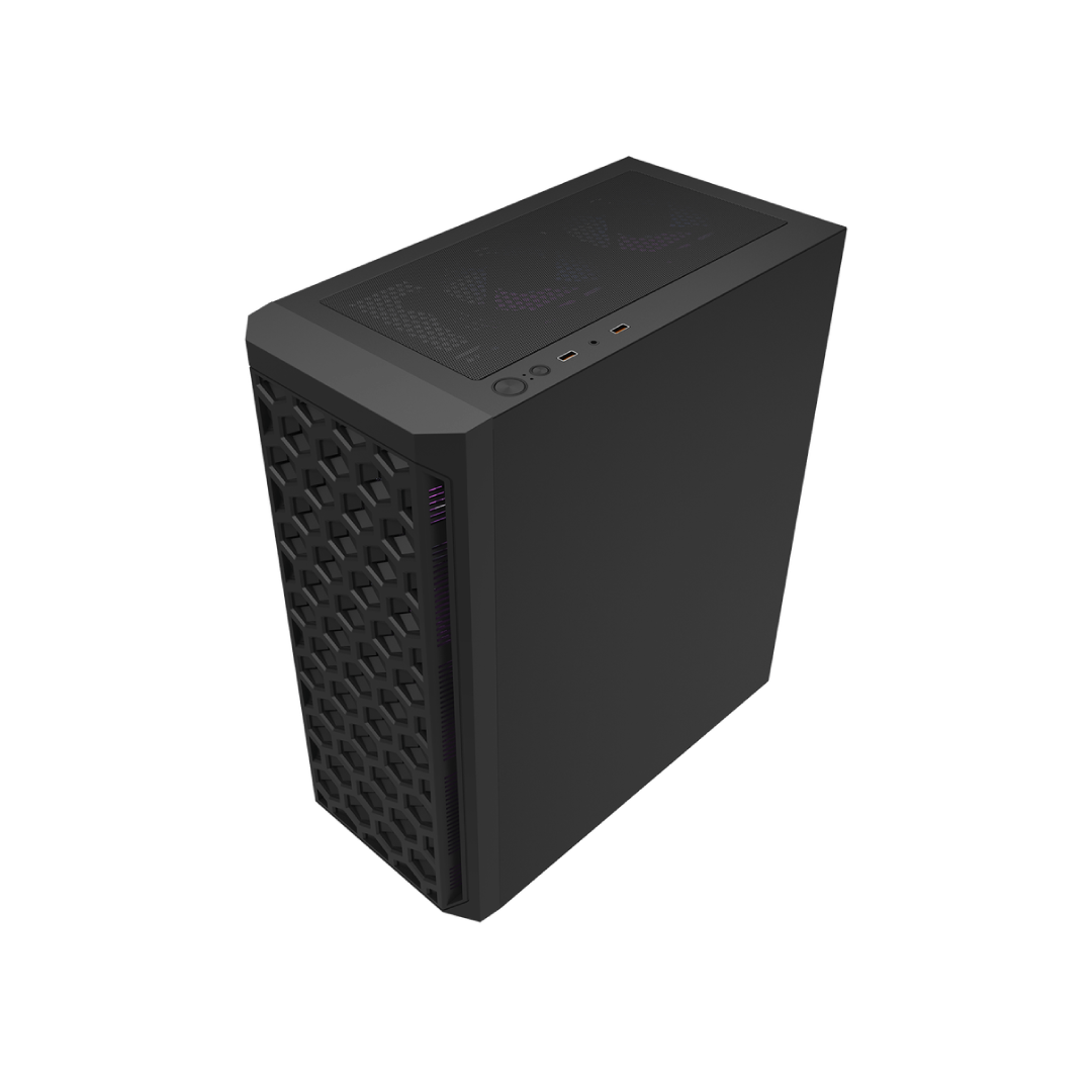 DarkFlash DK350 Black Mid-Tower Gaming PC Case 1
