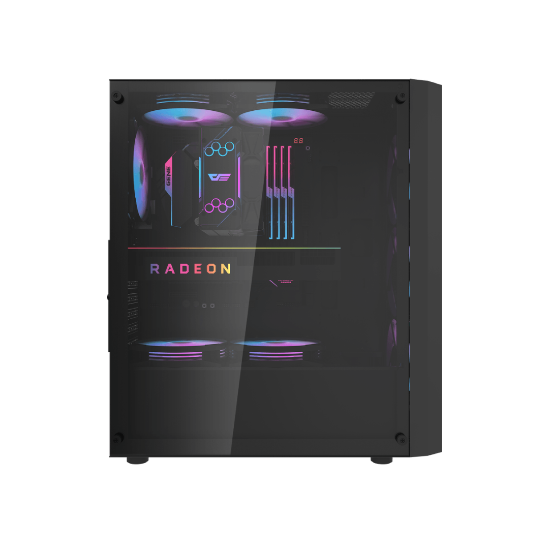 DarkFlash DK351 Black Mid-Tower Gaming PC Case 2