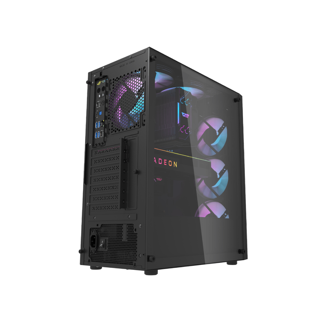 DarkFlash DK351 Black Mid-Tower Gaming PC Case 3