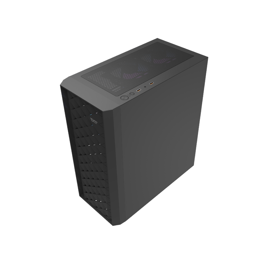 DarkFlash DK351 Black Mid-Tower Gaming PC Case 5