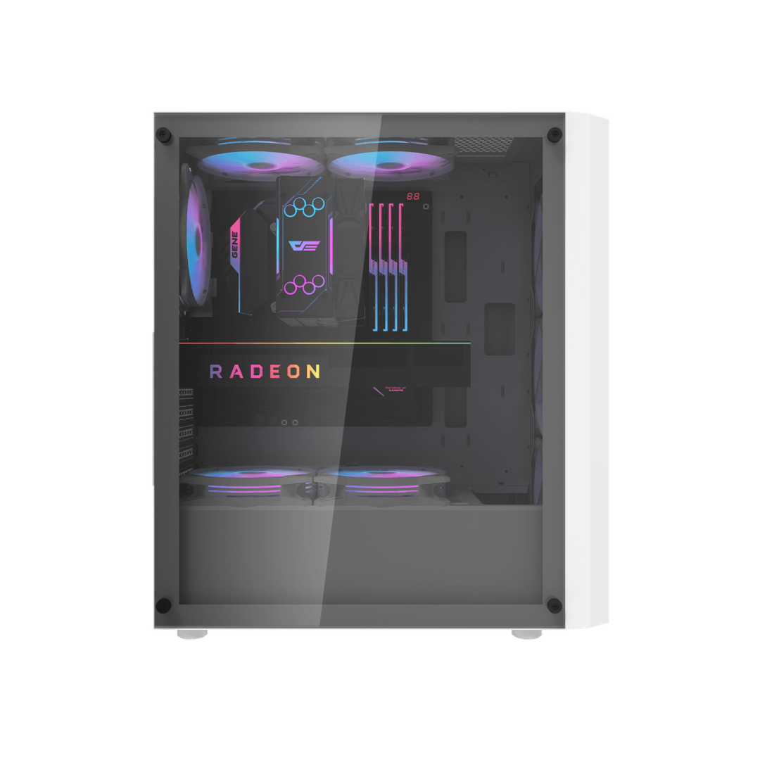 DarkFlash DK351 WHITE Mid-Tower Gaming PC Case 1