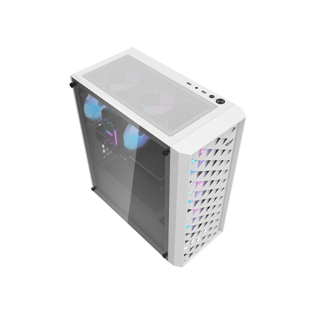 DarkFlash DK351 WHITE Mid-Tower Gaming PC Case 3