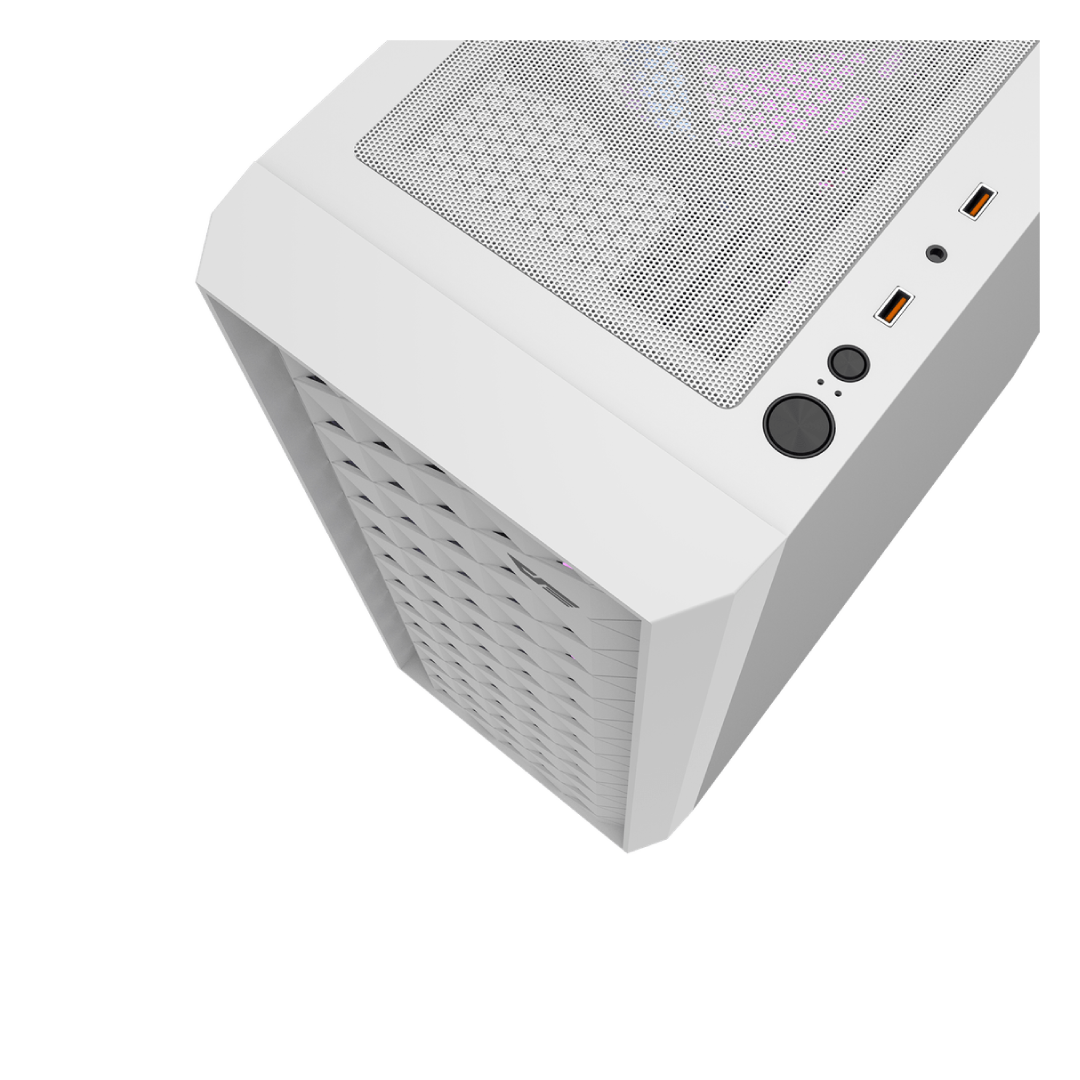 DarkFlash DK351 WHITE Mid-Tower Gaming PC Case 7