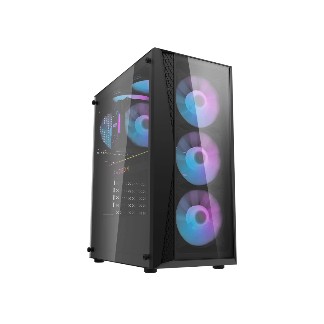 DarkFlash DK352 Plus Black Mid-Tower Gaming PC Case