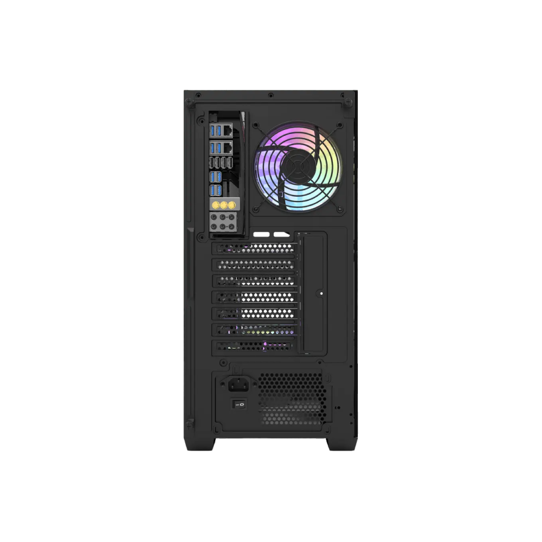 DarkFlash DS900 Glass Black Mid‑Tower Gaming PC Case 1
