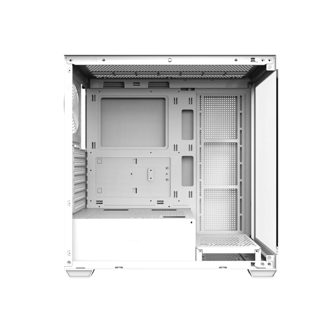 DarkFlash DS900 Glass White Mid‑Tower Gaming PC Case 1