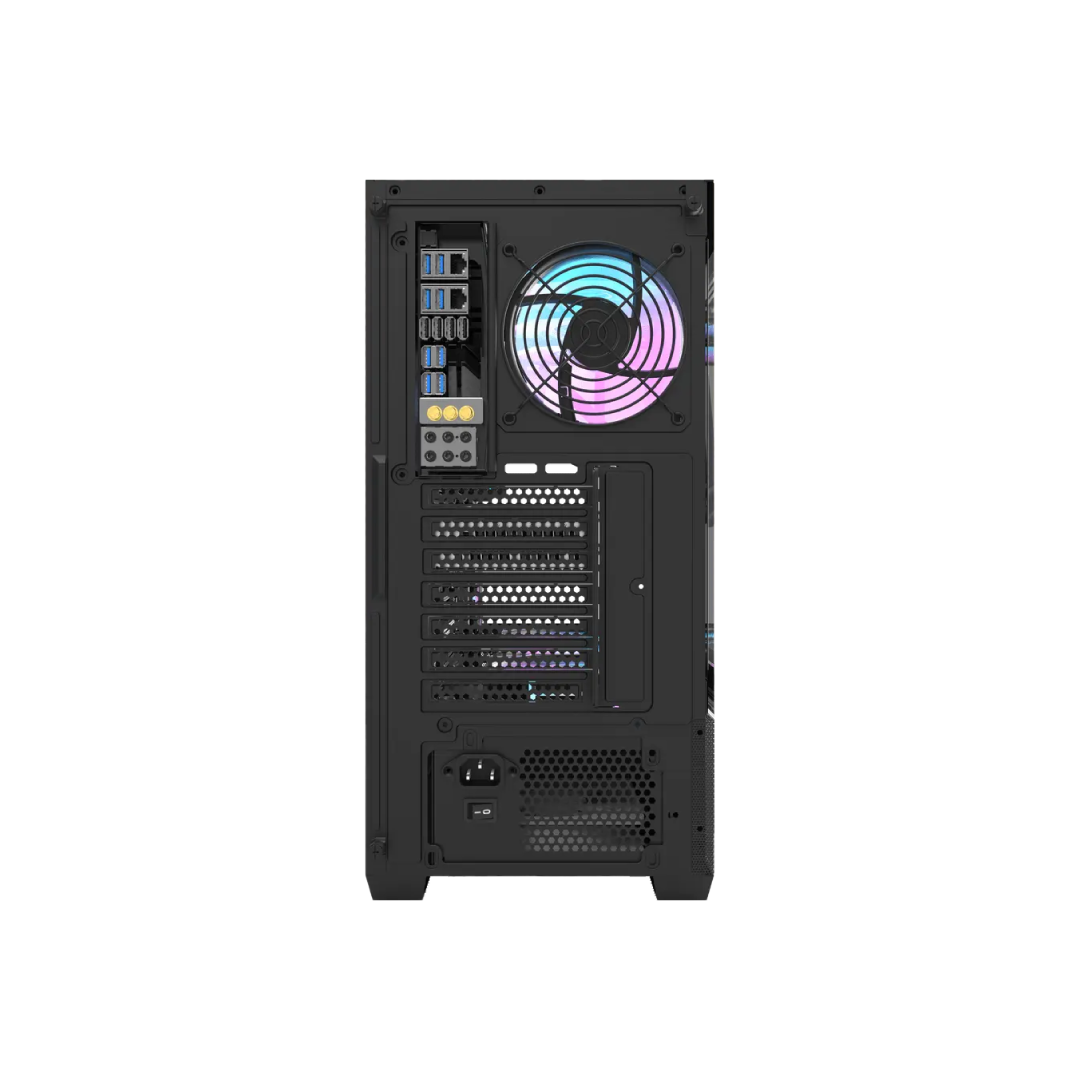DarkFlash DS900 Air Black Mid‑Tower Gaming PC Case 1