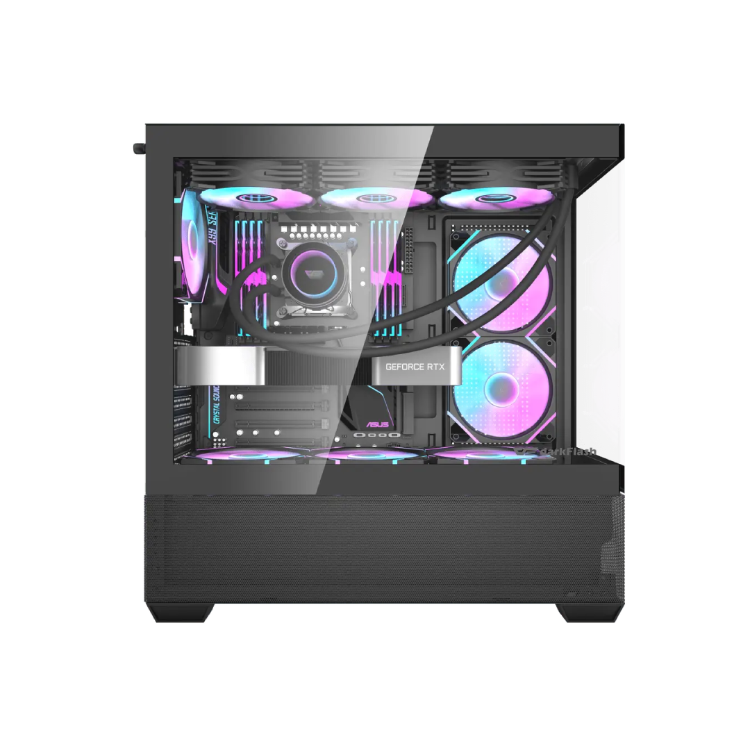 DarkFlash DS900 Air Black Mid‑Tower Gaming PC Case 1