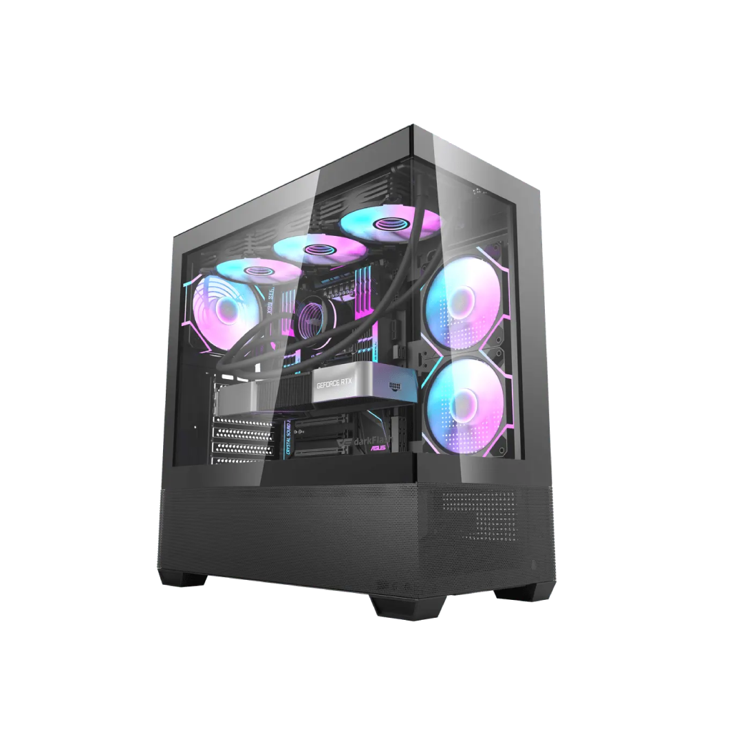 DarkFlash DS900 Air Black Mid‑Tower Gaming PC Case