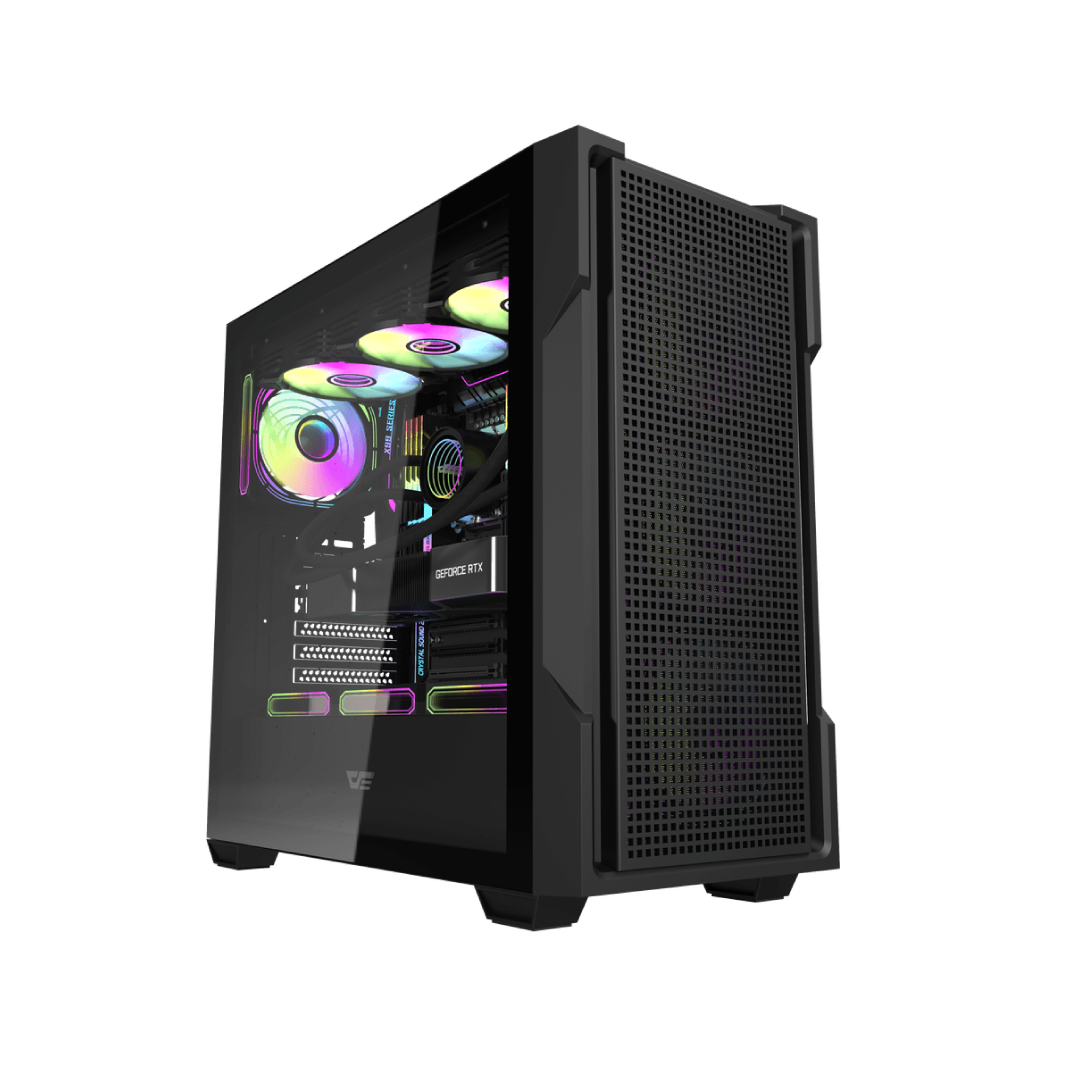 DarkFlash DS900 Mesh Black Mid‑Tower Gaming PC Case