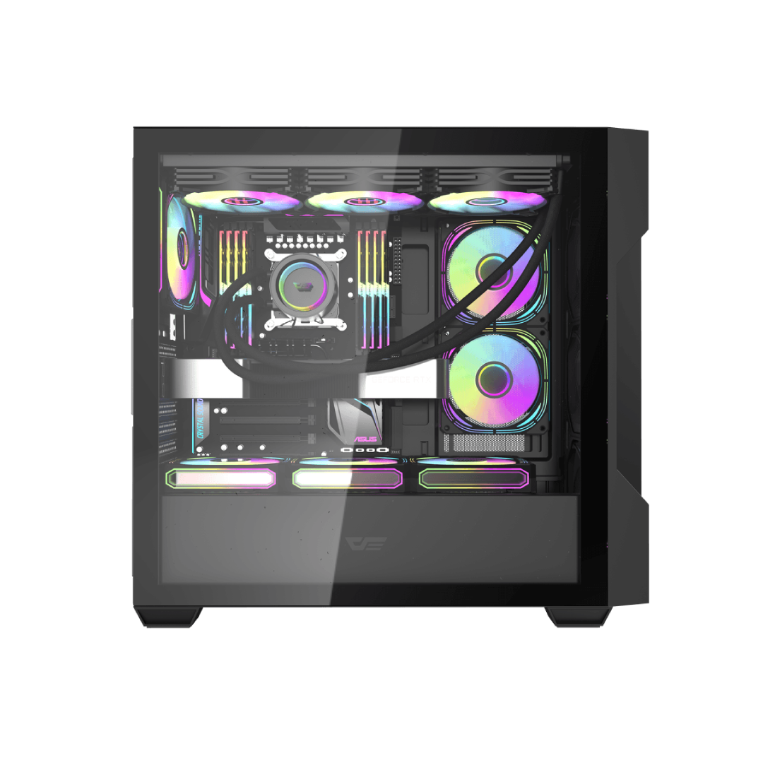 DarkFlash DS900 Mesh Black Mid‑Tower Gaming PC Case 2