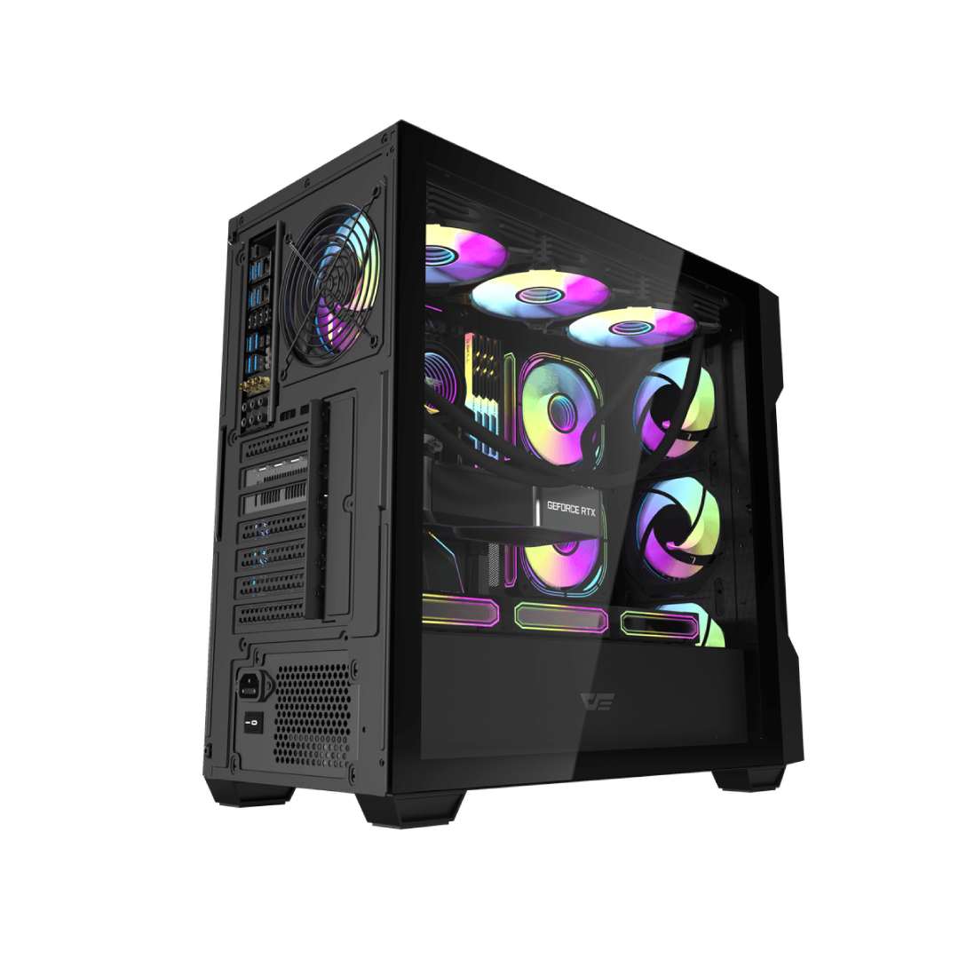 DarkFlash DS900 Mesh Black Mid‑Tower Gaming PC Case 3