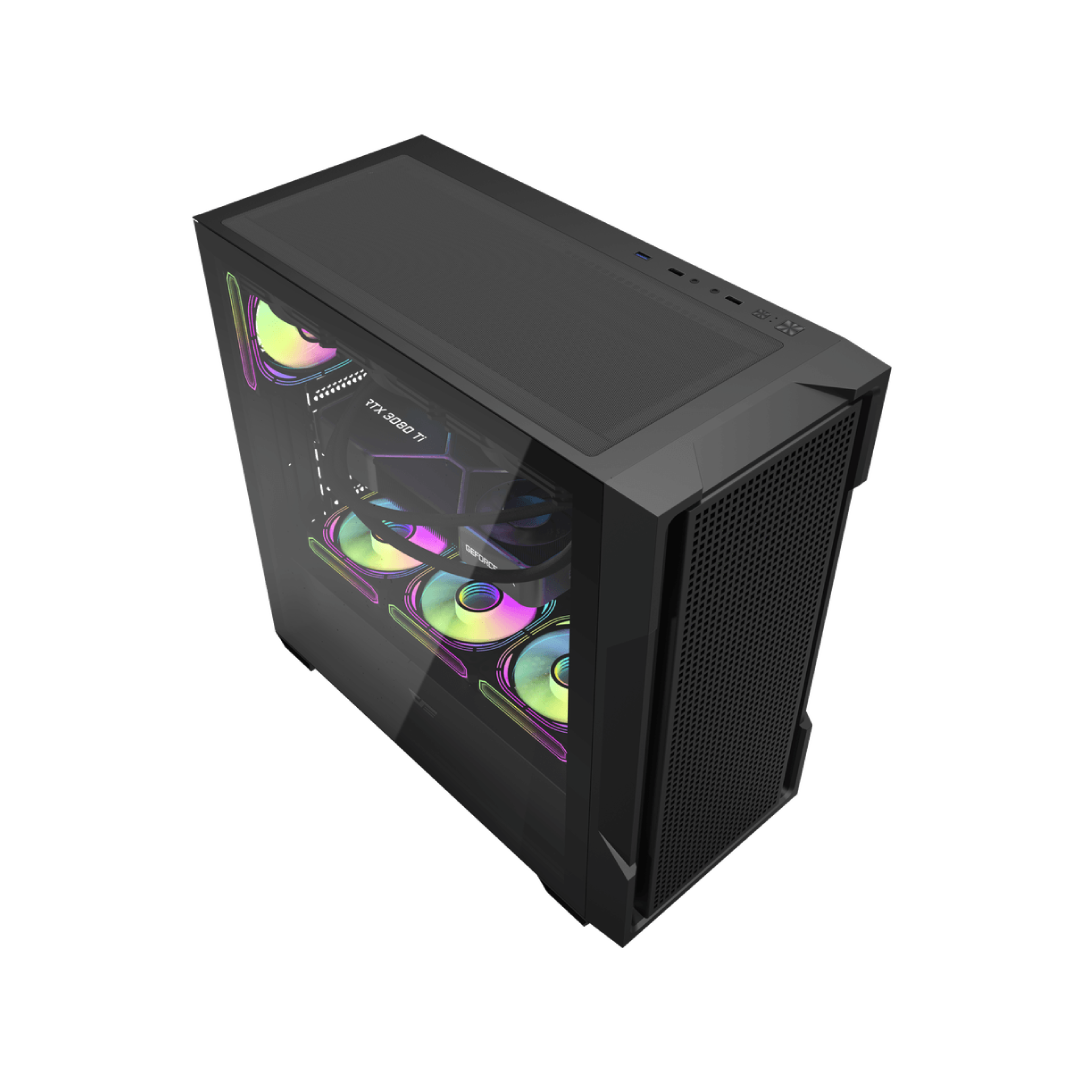 DarkFlash DS900 Mesh Black Mid‑Tower Gaming PC Case 4
