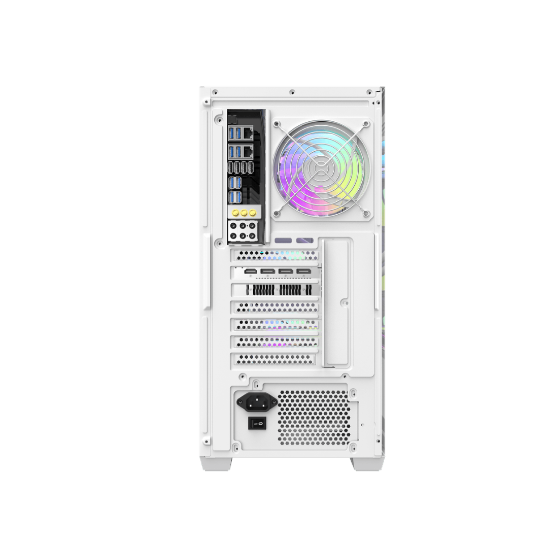 DarkFlash DS900 Mesh White Mid‑Tower Gaming PC Case 6