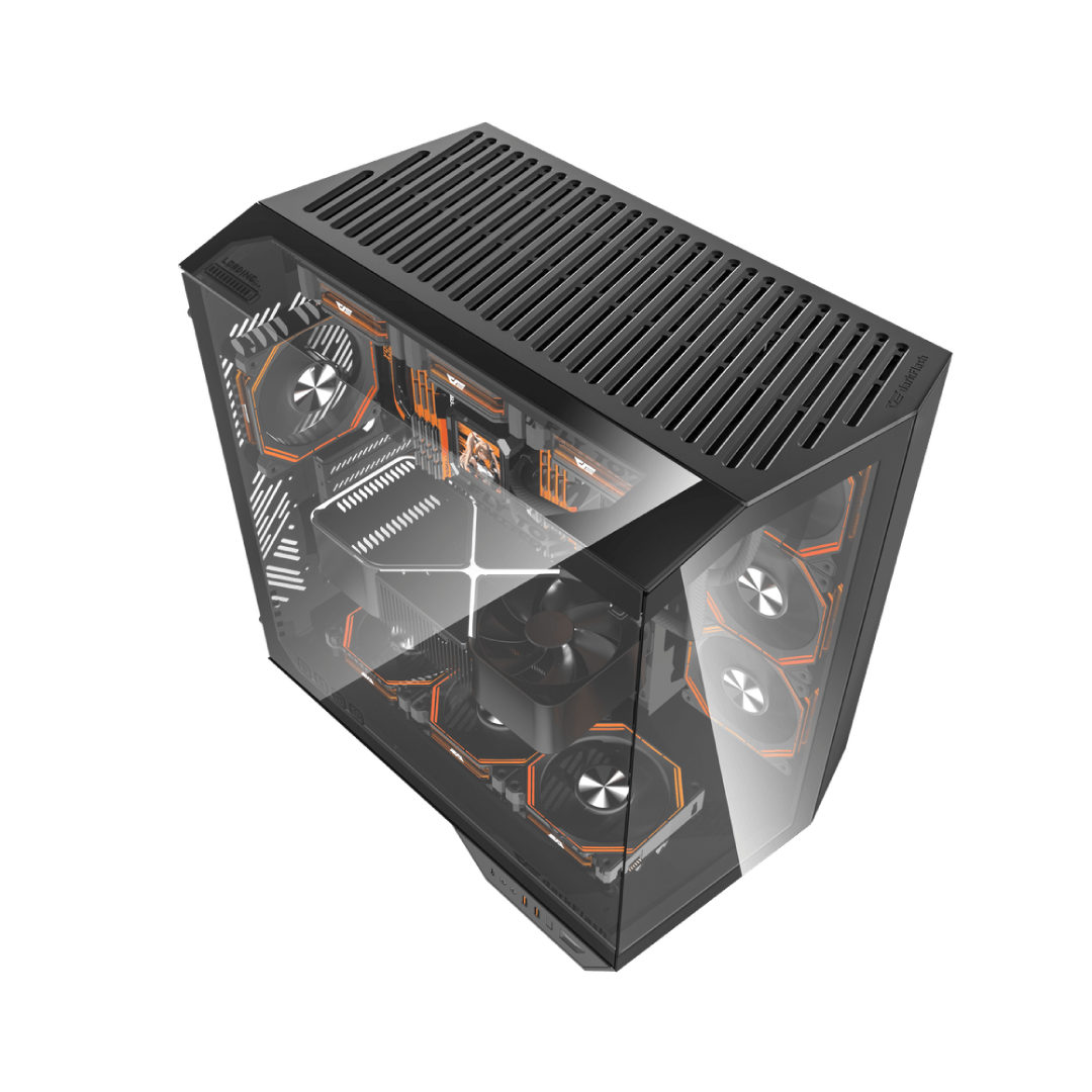 DarkFlash ARCEE DY470 Black Full‑Tower ATX Gaming PC Case 7