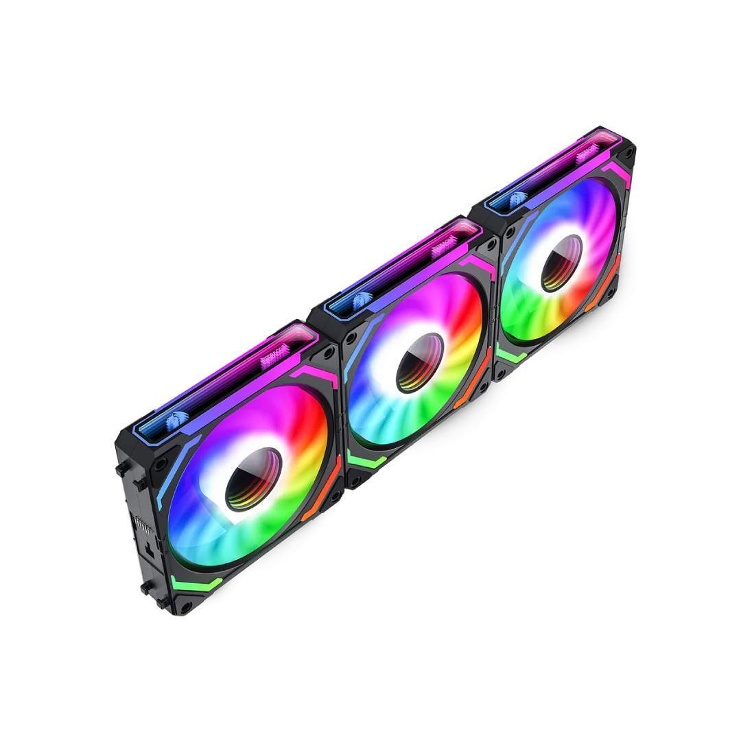 Redragon GC-F012 Standard 120mm ARGB PWM PC Case Fan – Black