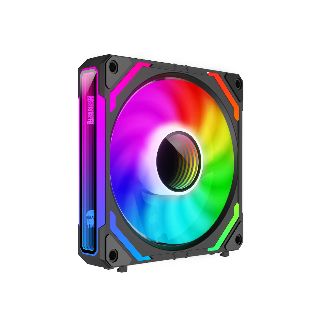 Redragon GCF012 Standard 120mm ARGB PWM PC Case Fan – Black 1