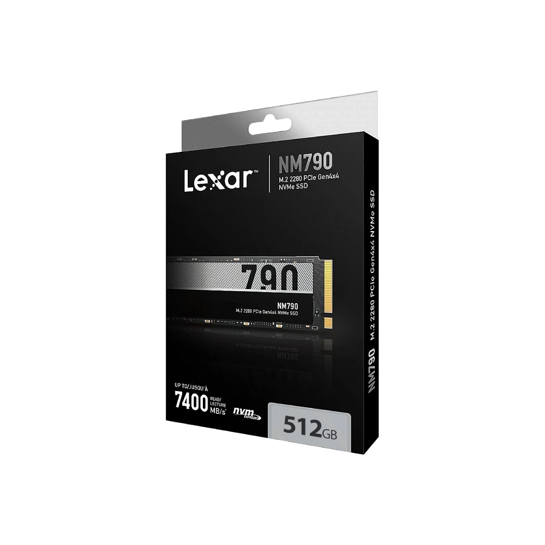 Lexar NM790 512GB NVMe M.2 SSD – PCIe Gen4×4 7200 MB/s