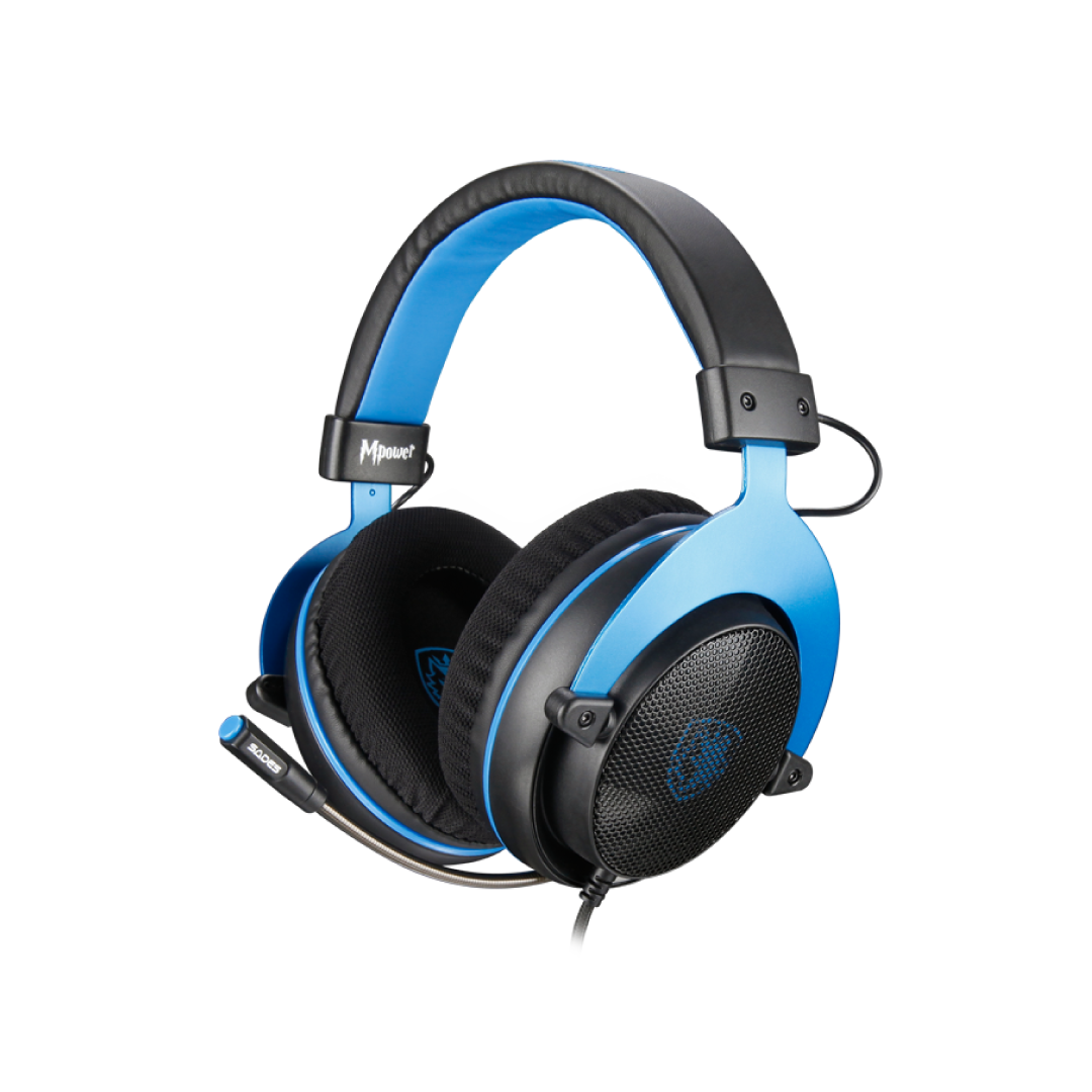 SADES Mpower SA-723 Gaming Headset – 50mm Drivers / 3.5mm / Retractable Mic / Multi-Platform / Stereo Sound