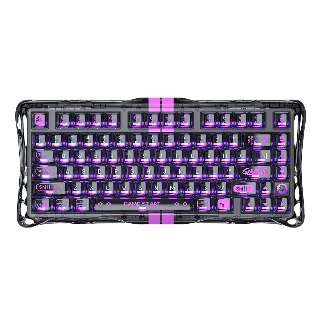Gravastar Gaming Keyboard V75 Lite Transparent Black 1