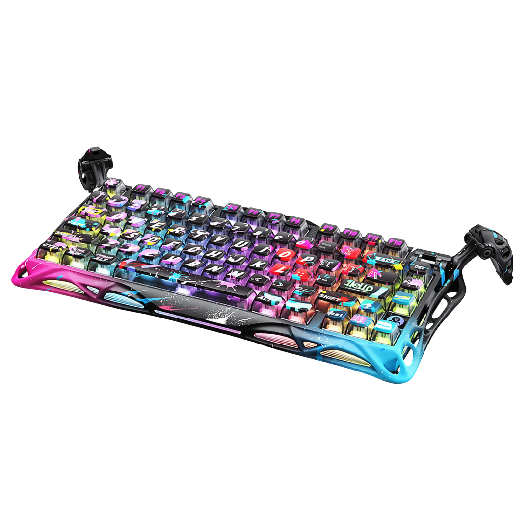 Gravastar Gaming Keyboard Mercury V75 Pro Neon Graffiti