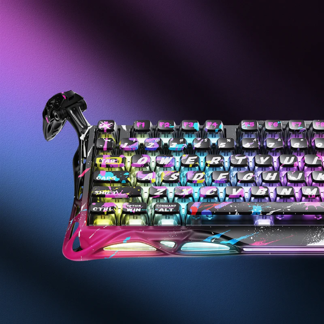 Gravastar Gaming Keyboard Mercury V75 Pro Neon Graffiti 10
