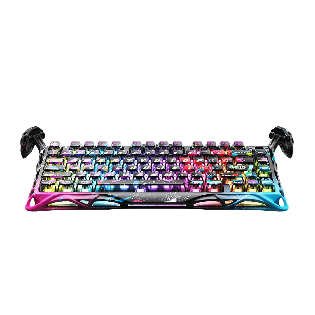 Gravastar Gaming Keyboard Mercury V75 Pro Neon Graffiti 2