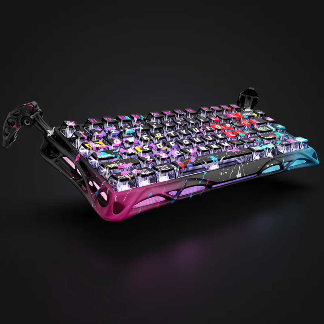 Gravastar Gaming Keyboard Mercury V75 Pro Neon Graffiti 8