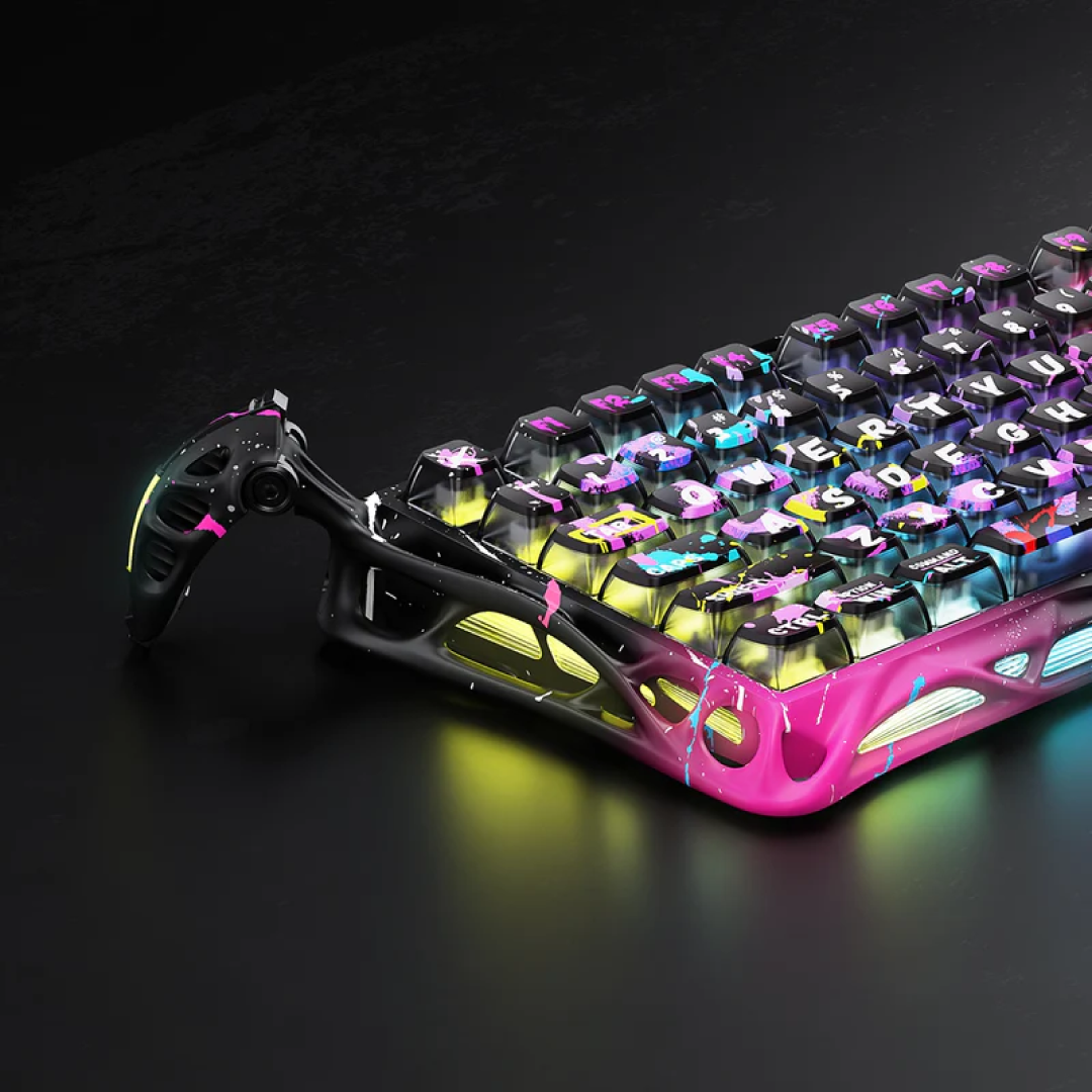Gravastar Gaming Keyboard Mercury V75 Pro Neon Graffiti 9