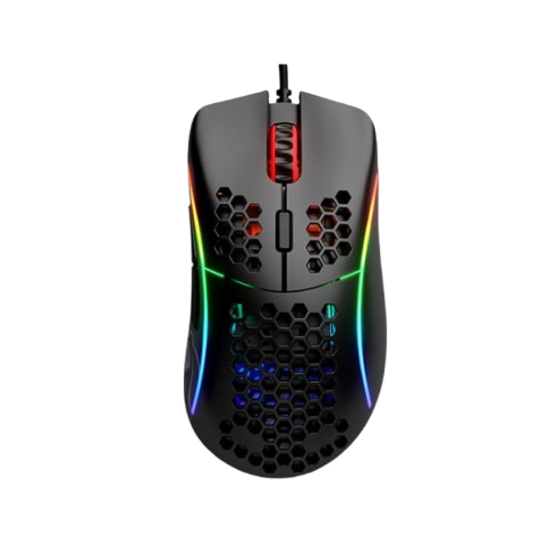 Glorious Model D Glossy White Gaming Mouse (GD-GWHITE) RGB Ergonomic Lightweight Mouse