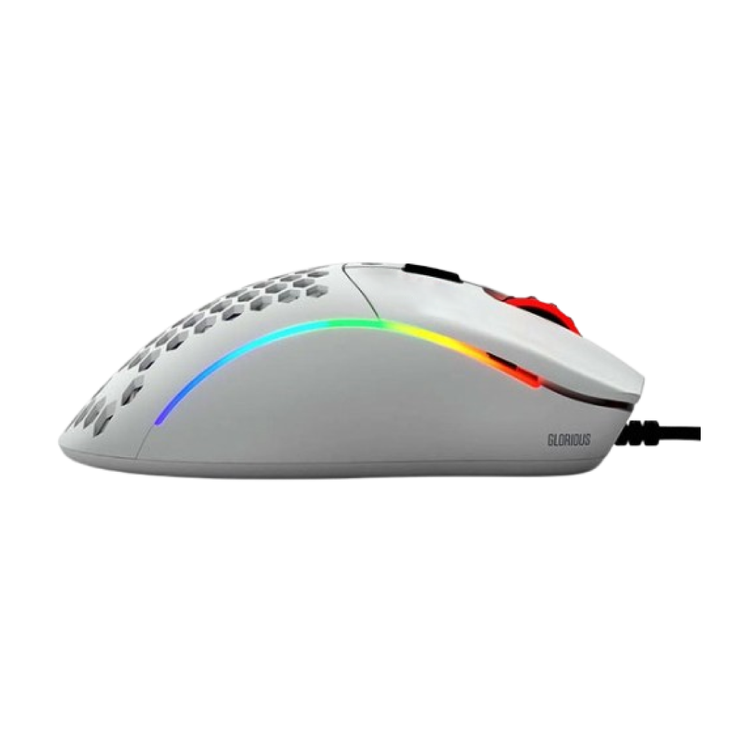 Glorious Model D Matte White (GD-WHITE) RGB Ergonomic Gaming Mouse 3