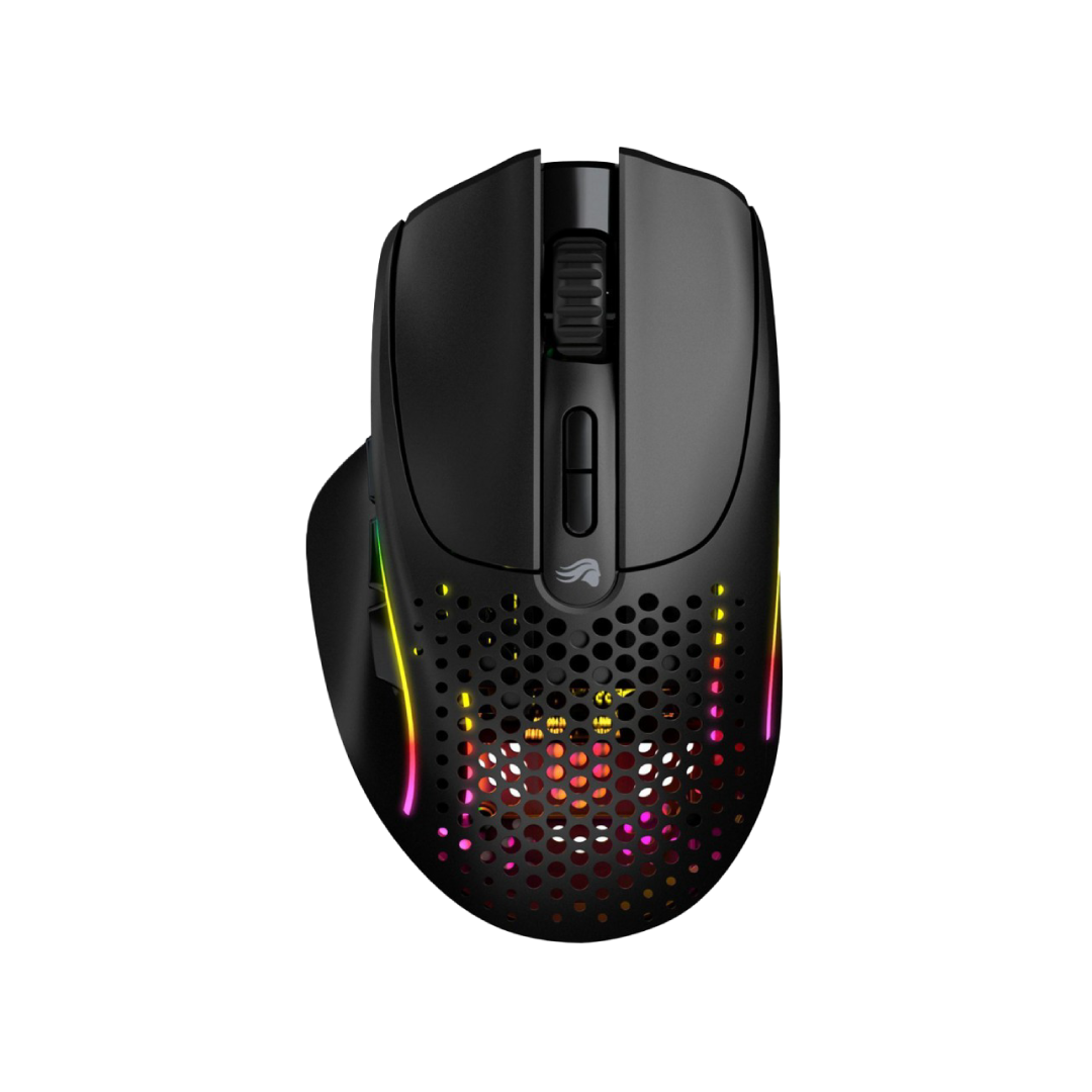 Glorious Model I 2 Wireless Matte Black Gaming Mouse (GLO-MS-IWV2-MB) Ultra-Light Ergonomic RGB 9-Button Mouse
