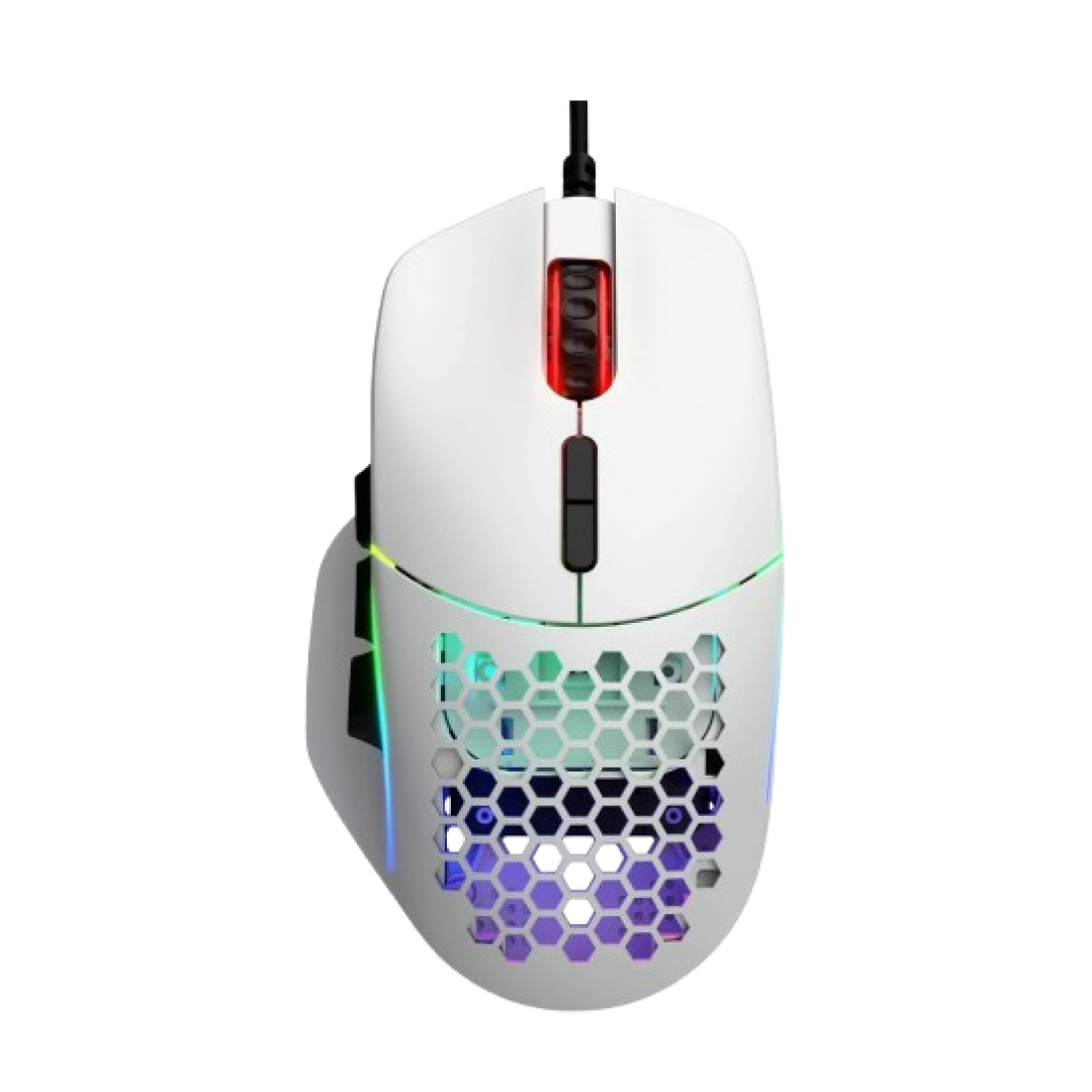 Glorious Model I Matte White Gaming Mouse (GLO-MS-I-MW) 69g Lightweight Ergonomic RGB Mouse