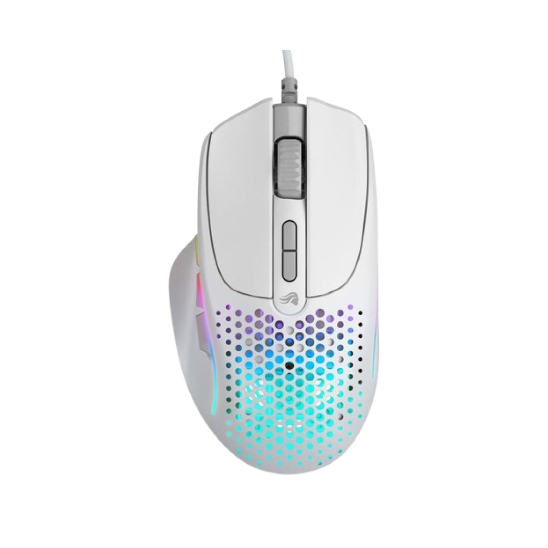 Glorious Model I 2 Wired White Gaming Mouse (GLO-MS-IV2-W-WHT) RGB Ergonomic Multi-Button Mouse