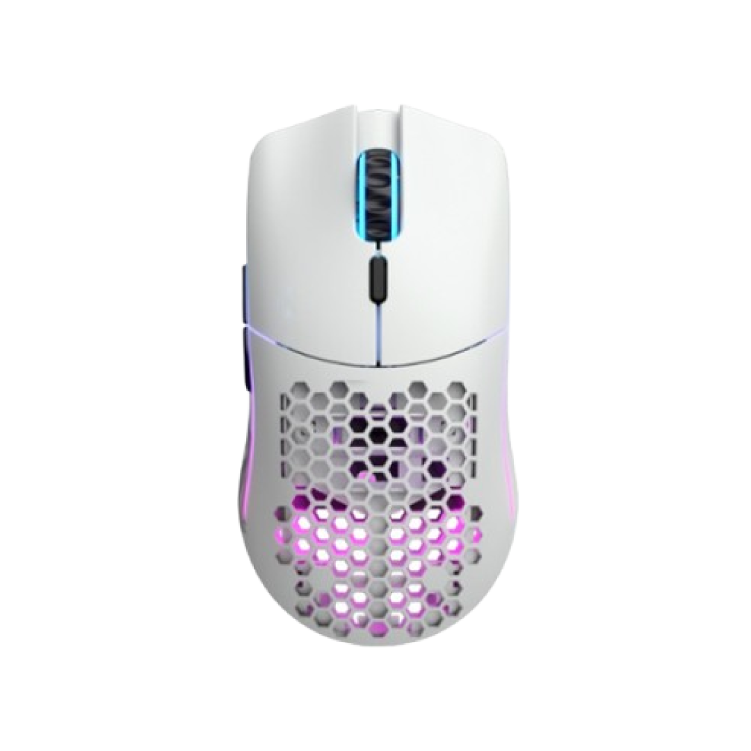 Glorious Model O Wireless Matte White Gaming Mouse (GLO-MS-OW-MW) Ultra-Light 69g RGB BAMF Sensor Mouse