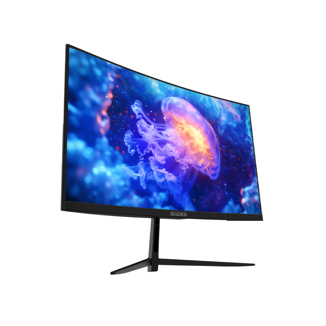 SADES NC-Pelagia 24” FHD Gaming Monitor – 200Hz / 0.5ms MPRT / Curved VA Panel / FreeSync / HDR 2