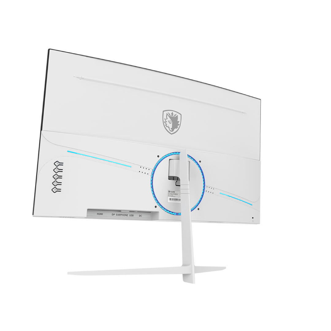 SADES NC-Pelagia 24” Curved FHD Gaming Monitor – 200Hz / 0.5ms MPRT / VA Panel / FreeSync / HDR / White Edition 5