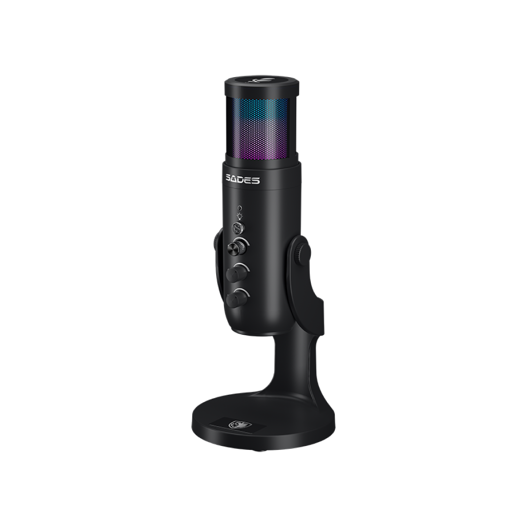 SADES Otus SW-MC04 Black USB Gaming Microphone – Cardioid / Noise Reduction / One-Touch Mute / Boom Arm / Streaming Mic 3