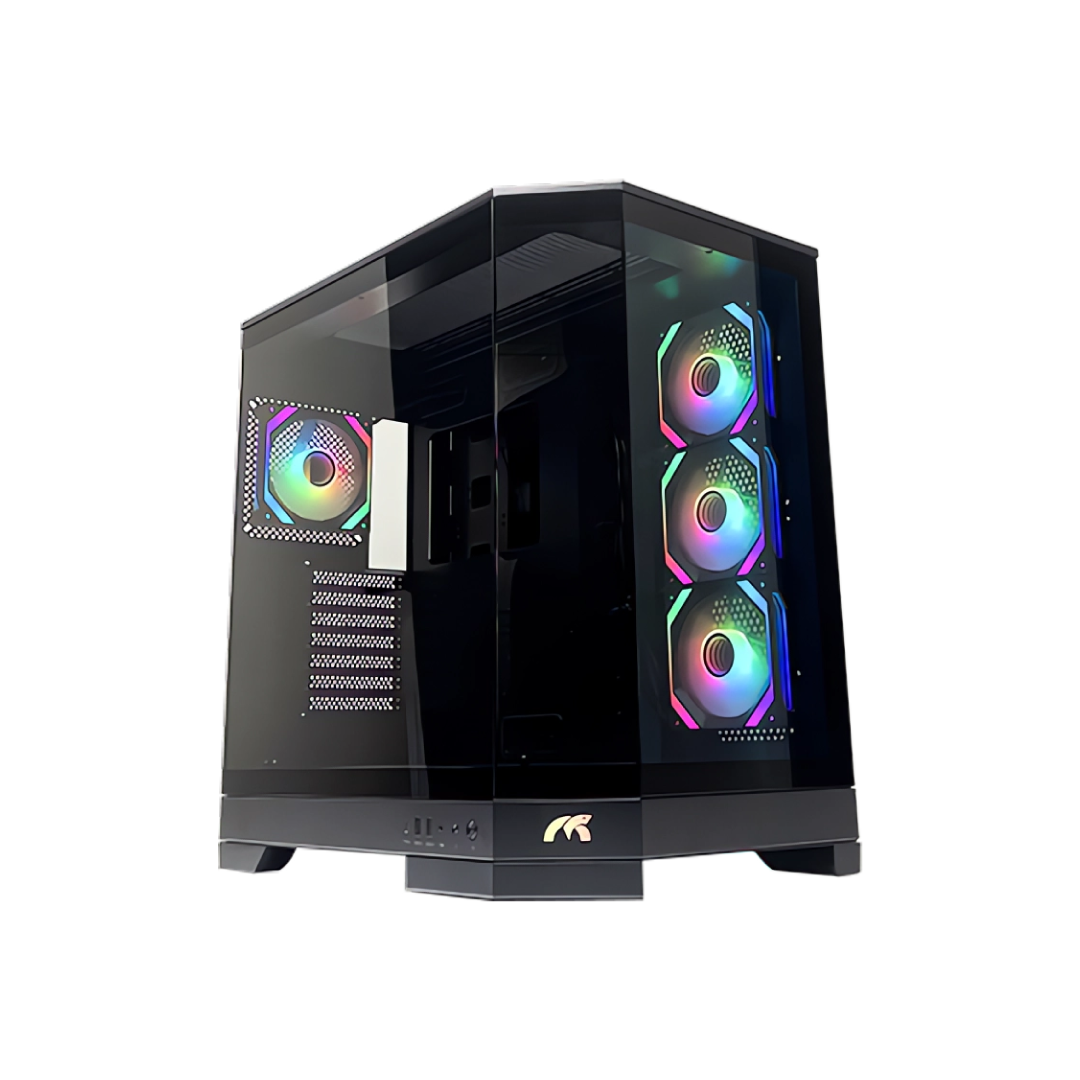 Tortox Prism Black – Mid/Full Tower Gaming PC Case