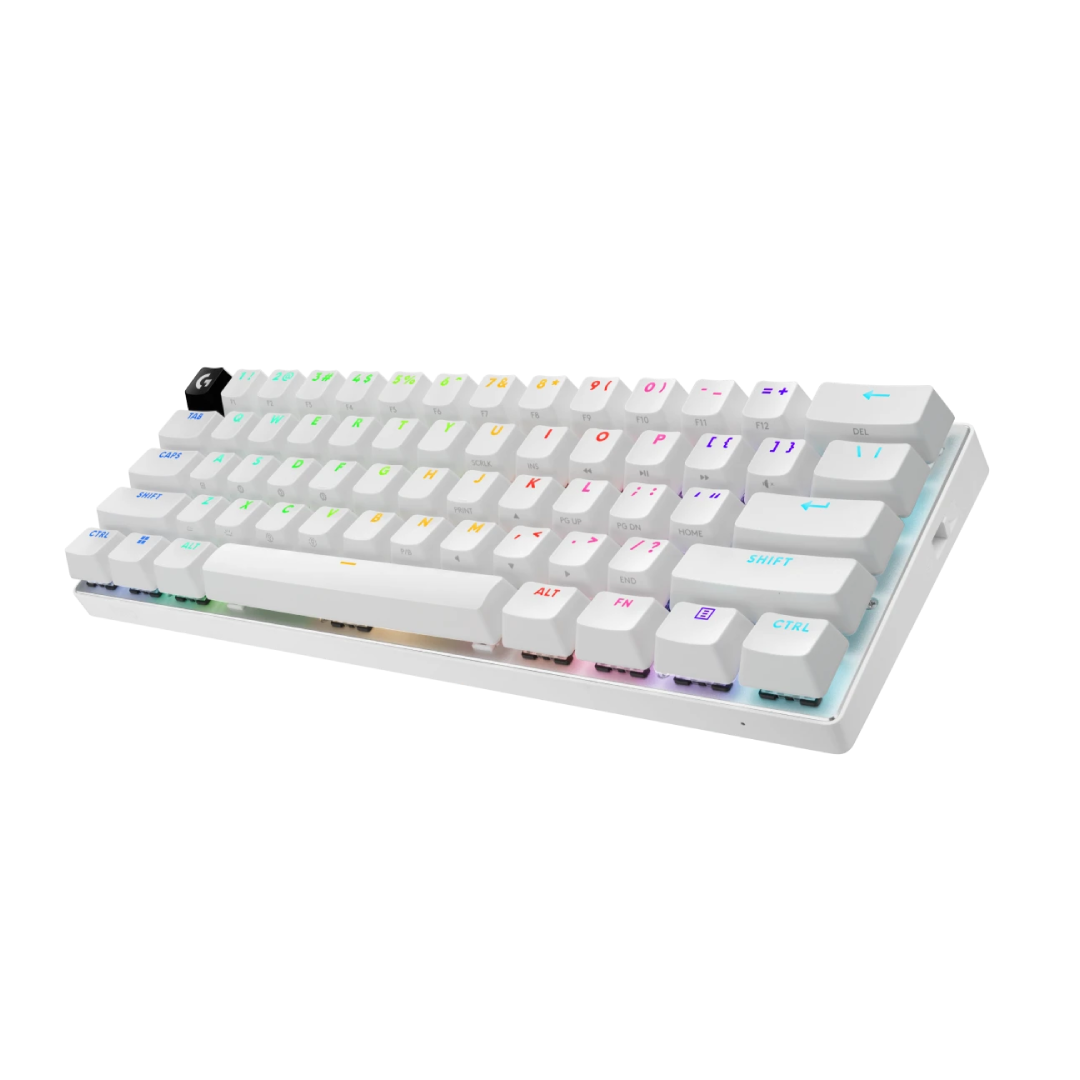 Logitech PRO X 60 LIGHTSPEED Wireless Gaming Keyboard – White – 920‑011930