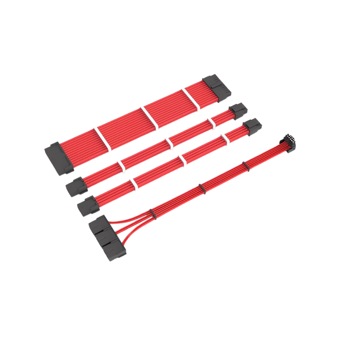 Redragon GCP07 Premium PSU Extension Cable Kit – 24-Pin + GPU + CPU Sleeved Cables 2