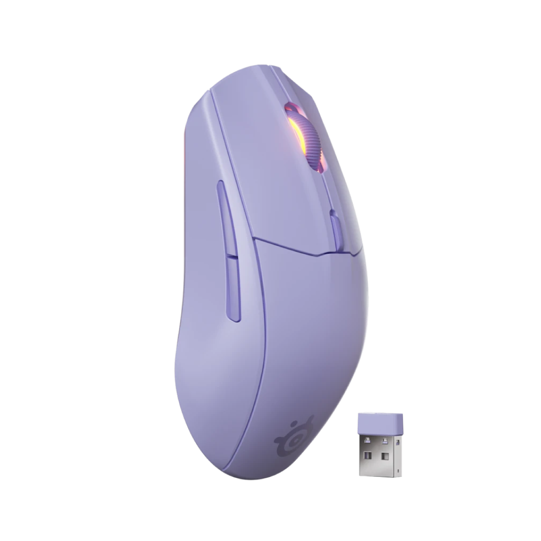 SteelSeries Rival 3 Wireless Gen 2 Lavender Gaming Mouse (62525) 2