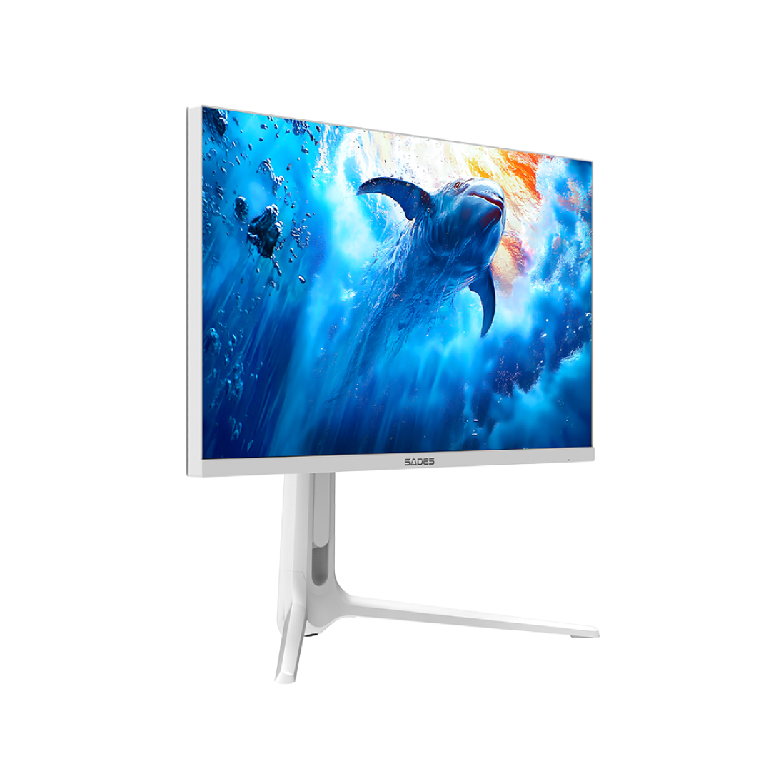 SADES RS-Dolphin 27” Dual Mode Gaming Monitor – 4K / FHD / 320Hz / 0.5ms / IPS / HDR / White Edition 1