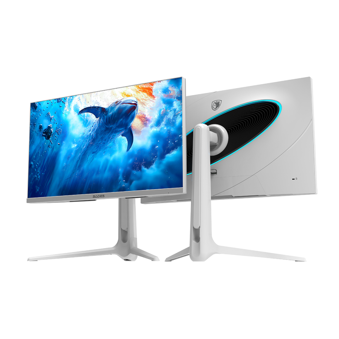 SADES RS-Dolphin 27” Dual Mode Gaming Monitor – 4K / FHD / 320Hz / 0.5ms / IPS / HDR / White Edition 6